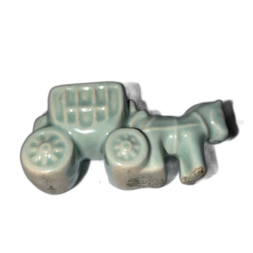 Celadon horse drawn wagon - horse,