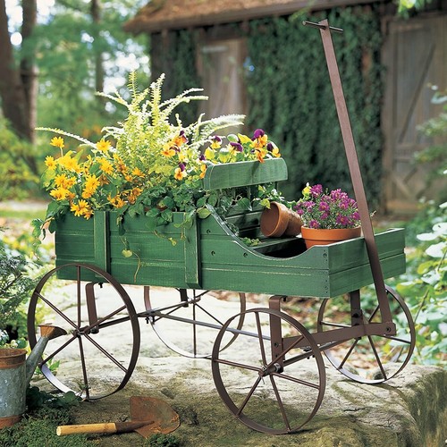 Amish garden wagon moving - amish,